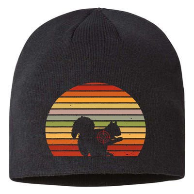 Scope Squirrel Hunter Vintage Retro Target Squirrel Hunting Sustainable Beanie