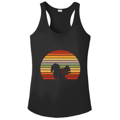 Scope Squirrel Hunter Vintage Retro Target Squirrel Hunting Ladies PosiCharge Competitor Racerback Tank