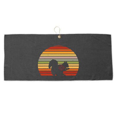 Scope Squirrel Hunter Vintage Retro Target Squirrel Hunting Large Microfiber Waffle Golf Towel