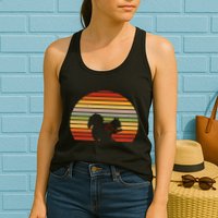 Scope Squirrel Hunter Vintage Retro Target Squirrel Hunting Womens Tank Top
