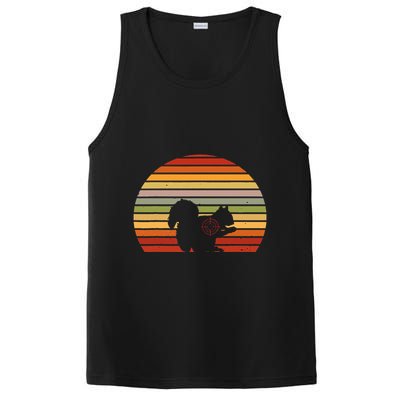 Scope Squirrel Hunter Vintage Retro Target Squirrel Hunting PosiCharge Competitor Tank