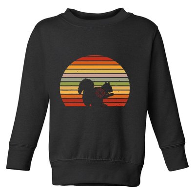 Scope Squirrel Hunter Vintage Retro Target Squirrel Hunting Toddler Sweatshirt