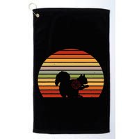 Scope Squirrel Hunter Vintage Retro Target Squirrel Hunting Golf Towel