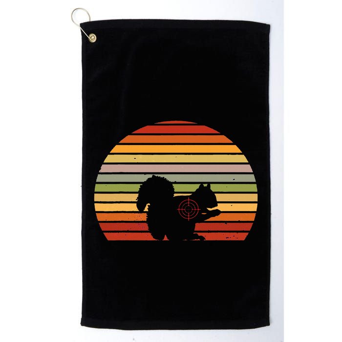 Scope Squirrel Hunter Vintage Retro Target Squirrel Hunting Golf Towel