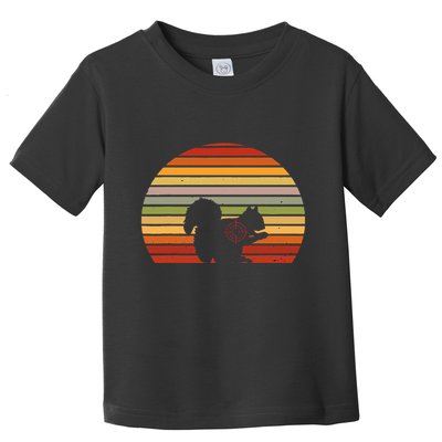 Scope Squirrel Hunter Vintage Retro Target Squirrel Hunting Toddler T-Shirt