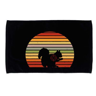 Scope Squirrel Hunter Vintage Retro Target Squirrel Hunting Microfiber Hand Towel