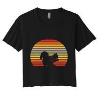 Scope Squirrel Hunter Vintage Retro Target Squirrel Hunting Crop Top