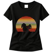 Scope Squirrel Hunter Vintage Retro Target Squirrel Hunting Womens T-Shirt