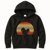 Scope Squirrel Hunter Vintage Retro Target Squirrel Hunting Kids Hoodie