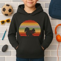 Scope Squirrel Hunter Vintage Retro Target Squirrel Hunting Kids Hoodie
