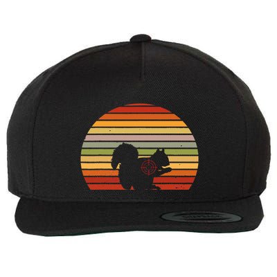 Scope Squirrel Hunter Vintage Retro Target Squirrel Hunting Wool Snapback Cap