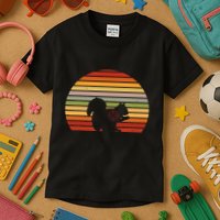 Scope Squirrel Hunter Vintage Retro Target Squirrel Hunting Kids T-Shirt