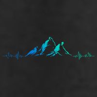 Ski Skis Heartbeat Mountains Retro Skiing Ecg Gift 11oz C Handle Ceramic Mug