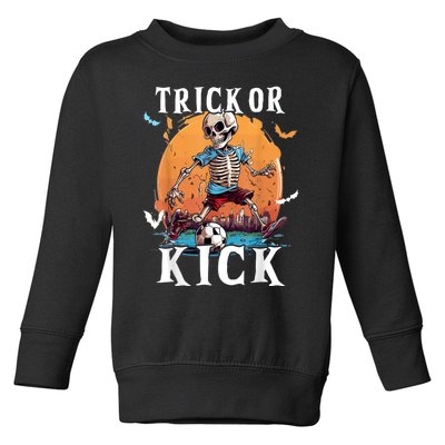 Soccer Skeleton Halloween Soccer Player Halloween Toddler Sweatshirt