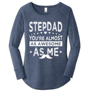 Stepdad Since Having Step Bonus Father Stepdad Gift Women's Perfect Tri Tunic Long Sleeve Shirt