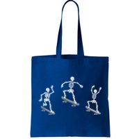 Skateboarding Skeletons Halloween Skateboard Tricks Lover Gift Tote Bag