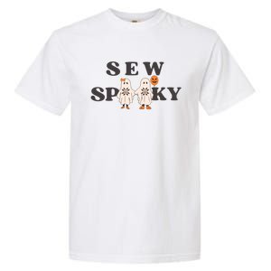 Sew Spooky Halloween Sewing Cute Ghoul Garment-Dyed Heavyweight T-Shirt