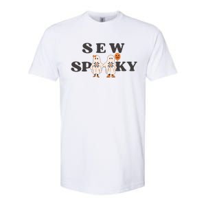 Sew Spooky Halloween Sewing Cute Ghoul Softstyle CVC T-Shirt