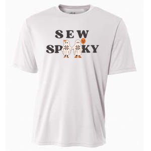 Sew Spooky Halloween Sewing Cute Ghoul Cooling Performance Crew T-Shirt