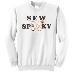 Sew Spooky Halloween Sewing Cute Ghoul Sweatshirt