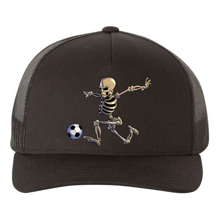 Soccer Skeleton Halloween Soccer Player Halloween Yupoong Adult 5-Panel Trucker Hat