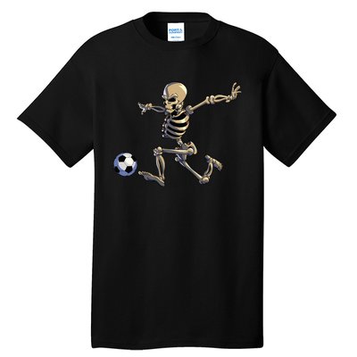 Soccer Skeleton Halloween Soccer Player Halloween Tall T-Shirt