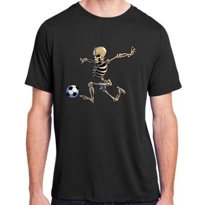 Soccer Skeleton Halloween Soccer Player Halloween Adult ChromaSoft Performance T-Shirt