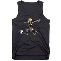 Soccer Skeleton Halloween Soccer Player Halloween Tank Top