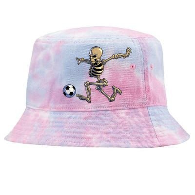 Soccer Skeleton Halloween Soccer Player Halloween Tie-Dyed Bucket Hat