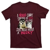 S Siberian Husky Dog And Cats Long Sleeve T-Shirt