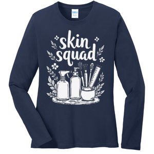 Skincare Squad Health Skin Acne Treatment Dermatologist Ladies Long Sleeve Shirt