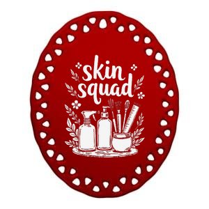 Skincare Squad Health Skin Acne Treatment Dermatologist Ceramic Oval Ornament