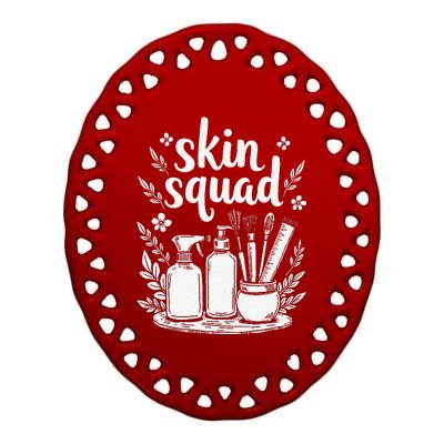 Skincare Squad Health Skin Acne Treatment Dermatologist Ceramic Oval Ornament