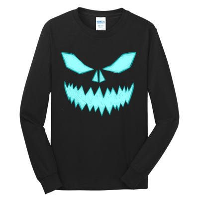 Scary Spooky Halloween Jack O Lantern Face Pumpkin Tall Long Sleeve T-Shirt