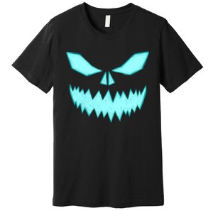 Scary Spooky Halloween Jack O Lantern Face Pumpkin Premium T-Shirt