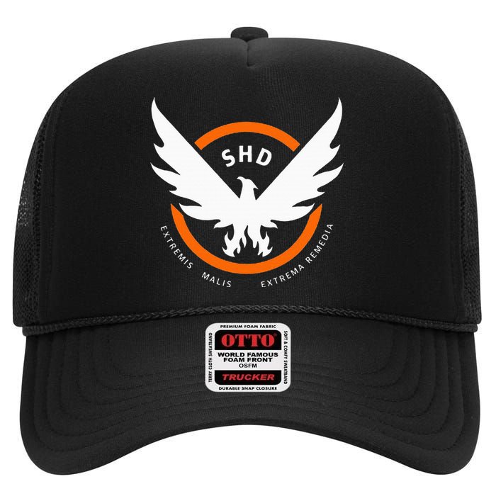 Shd Strategic Homeland Security High Crown Mesh Back Trucker Hat