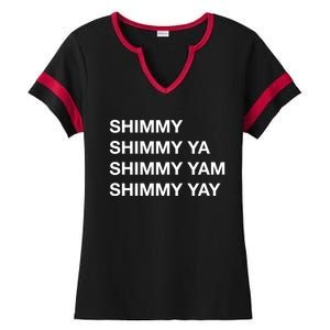 Shimmy Shimmy Hiphop Oldschool Rap 90s Music Ladies Halftime Notch Neck Tee