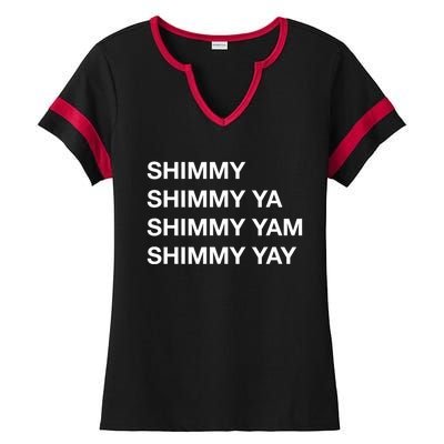 Shimmy Shimmy Hiphop Oldschool Rap 90s Music Ladies Halftime Notch Neck Tee