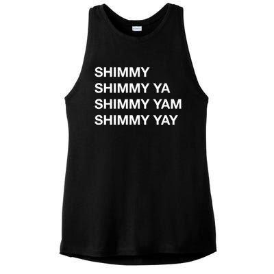 Shimmy Shimmy Hiphop Oldschool Rap 90s Music Ladies PosiCharge Tri-Blend Wicking Tank