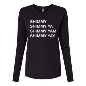 Shimmy Shimmy Hiphop Oldschool Rap 90s Music Womens Cotton Relaxed Long Sleeve T-Shirt