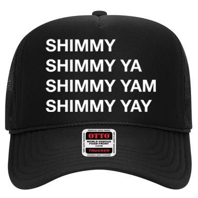 Shimmy Shimmy Hiphop Oldschool Rap 90s Music High Crown Mesh Back Trucker Hat