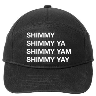 Shimmy Shimmy Hiphop Oldschool Rap 90s Music 7-Panel Snapback Hat