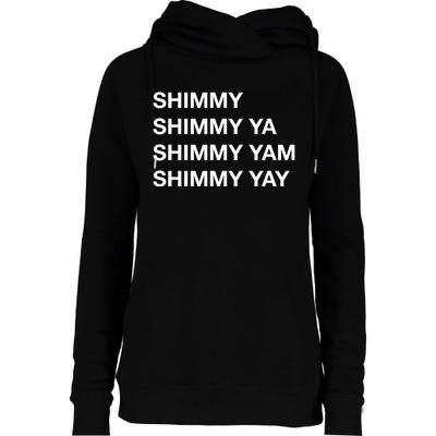 Shimmy Shimmy Hiphop Oldschool Rap 90s Music Womens Funnel Neck Pullover Hood