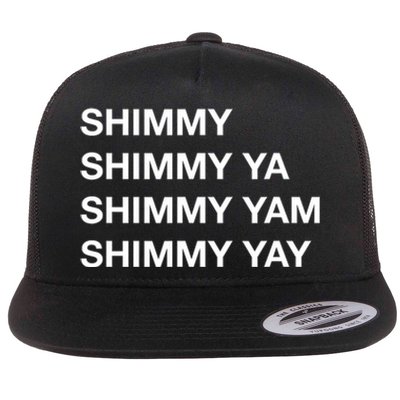 Shimmy Shimmy Hiphop Oldschool Rap 90s Music Flat Bill Trucker Hat