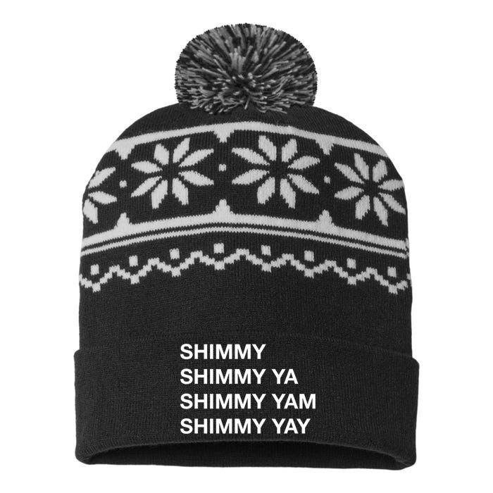 Shimmy Shimmy Hiphop Oldschool Rap 90s Music USA-Made Snowflake Beanie