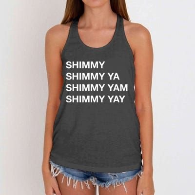 Shimmy Shimmy Hiphop Oldschool Rap 90s Music Women's Knotted Racerback Tank