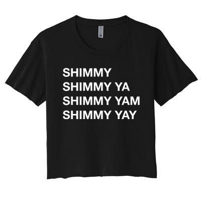 Shimmy Shimmy Hiphop Oldschool Rap 90s Music Women's Crop Top Tee