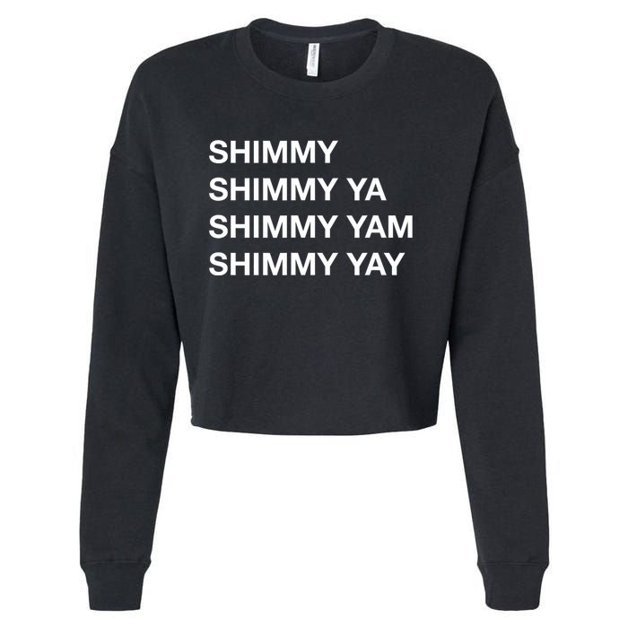 Shimmy Shimmy Hiphop Oldschool Rap 90s Music Cropped Pullover Crew