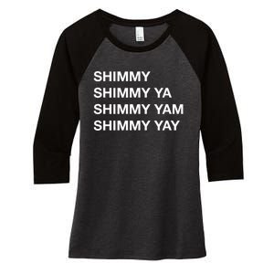 Shimmy Shimmy Hiphop Oldschool Rap 90s Music Women's Tri-Blend 3/4-Sleeve Raglan Shirt