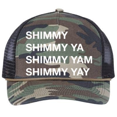 Shimmy Shimmy Hiphop Oldschool Rap 90s Music Retro Rope Trucker Hat Cap